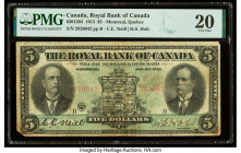 Canada Montreal, PQ- Royal Bank of Canada $5 2.1.1913 Ch.# 630-12-04 PMG Very Fine 20. Corner missing.

HID09801242017

© 2022 Heritage Auctions | All...