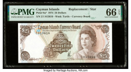 Cayman Islands Currency Board 25 Dollars 1974 (ND 1981) Pick 8a* Replacement PMG Gem Uncirculated 66 EPQ. 

HID09801242017

© 2022 Heritage Auctions |...