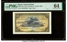 Egypt National Bank of Egypt 25 Piastres 15.5.1951 Pick 10e PMG Choice Uncirculated 64. 

HID09801242017

© 2022 Heritage Auctions | All Rights Reserv...