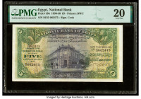 Egypt National Bank of Egypt 5 Pounds 7.9.1936 Pick 19b PMG Very Fine 20. Minor repairs are noted on this example.

HID09801242017

© 2022 Heritage Au...