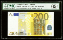 European Union Central Bank, Austria 200 Euro 2002 Pick 6n PMG Gem Uncirculated 65 EPQ. 

HID09801242017

© 2022 Heritage Auctions | All Rights Reserv...