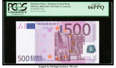 European Union Central Bank, Austria 500 Euro 2002 Pick 19An PCGS Gem New 66PPQ. 

HID09801242017

© 2022 Heritage Auctions | All Rights Reserved
