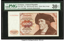 Germany Federal Republic Deutsche Bundesbank 500 Deutsche Mark 1.6.1977 Pick 35b PMG Very Fine 30 EPQ. 

HID09801242017

© 2022 Heritage Auctions | Al...