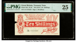 Great Britain Treasury Note 10 Shillings ND (1914) Pick 346 PMG Very Fine 25. Piece missing.

HID09801242017

© 2022 Heritage Auctions | All Rights Re...
