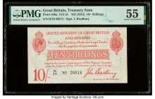 Great Britain Bank of England 10 Shillings ND (1915) Pick 348a PMG About Uncirculated 55. 

HID09801242017

© 2022 Heritage Auctions | All Rights Rese...