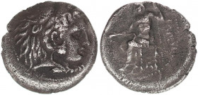 Alexander III 'the Great' (336-323 BC). Drachm.
KINGS OF MACEDON.
Alexander III 'the Great' (336-323 BC). Drachm.
Obv: Head of Herakles right, wearing...
