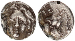 Rhodos 170-100 BK.Diobol AR.
Greek
Islands off Caria. Rhodos 170-100 BC.
Diobol AR
(13 mm., 1,53 g.)
very fine
