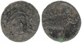 Ionia, Klazomenai, c. 380-360 BC. Æ . Bion, magistrate.
Ionia, Klazomenai, c. 380-360 BC. Æ . Bion, magistrate. Head of Athena Parthenos facing slight...