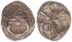 MYSIA, Parion. Circa 500-475 BC. AR Drachm.
MYSIA, Parion. Circa 500-475 BC. AR Drachm (3.67g.,14,0mm.). Gorgoneion / Incuse punch with rough design. ...