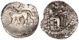 Mazaios. Satrap of Cilicia, 361/0-334 BC. AR Obol.
CILICIA, Tarsos. Mazaios. Satrap of Cilicia, 361/0-334 BC. AR Obol (9,8mm, 0.53g, 12h). Crowned fig...