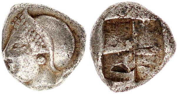 IONIA, Phokaia. Late 6th century BC. AR Trihemiobol.
(1.26g.,9mm. 12h).
IONIA, P...