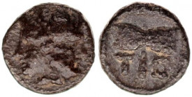 Tenedos, Troas. ca 500 BC. AR Obol.
Tenedos, Troas. ca 500 BC. AR Obol, (0.60g.,8,8mm) Janiform head, female on left, male on right / T-E, Double axe ...