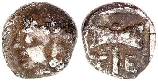 Tenedos, Troas. ca 500 BC. AR Obol.
Tenedos, Troas. ca 500 BC. AR Obol, (0.57g.,...