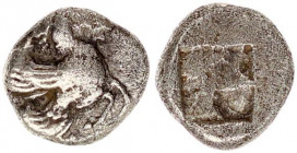 Macedon, Thermai AR Obol. 500-480 BC.
Macedon, Thermai AR Obol. 500-480 BC. Forepart of Pegasos right / Quadripartite incuse square. SNG ANS 762; (fre...