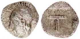 ARKADIA, Tegea. Circa 423-400 BC. AR Tetrartemorion.
ARKADIA, Tegea. Circa 423-400 BC. AR Tetrartemorion.
(6,4mm, 0.26 g, 12h). Helmeted head of Athen...