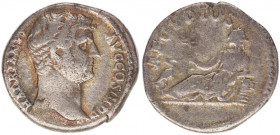 HADRIAN (117-138). Denarius. Rome.(3,10g.,16,7mm)
Obv: HADRIANVS AVG COS III.
Bare head right.
Rev: AEGYPTOS.
Egypt reclining left on basket, holding ...