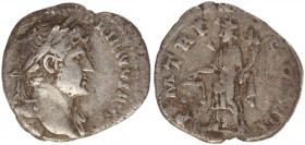 Hadrianus 117-138 Denarius (2,77g.,17,1mm). Rom 119/122.
Av.: IMP CAESAR TRAIAN HADRIANVS AVG, 
belorbeerte drapierte Büste rechts.
 Rv.: PM TRP COS I...
