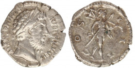 Marcus Aurelius, 161 - 180 AD.
Silver Denarius, Rome Mint,( 3,20g.,18,5mm)
Obverse: ANTONINVS AVG TR P XXV, Laureate head of Marcus right.
Reverse: CO...