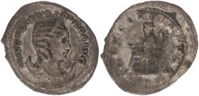 Otacilia Severa, Augusta, 244-249. Antoninianus.
Struck under Philip I, Rome, 247. MARCIA OTACIL SEVERA AVG Diademed and draped bust of Otacilia Sever...