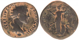 MARCUS AURELIUS, as Caesar. 139-161 AD. Æ Sestertius.
(25.4 g.29,3mm). Struck 154-155 AD.
MARCUS AURELIUS, as Caesar. 139-161 AD. Æ Sestertius (27.45 ...