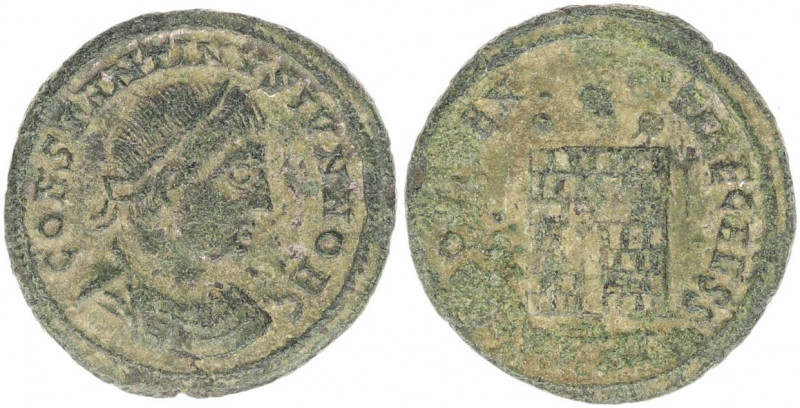 CONSTANTINE II (Caesar, 316-337). Follis. Heraclea.
Obv: CONSTANTINVS IVN NOB C....