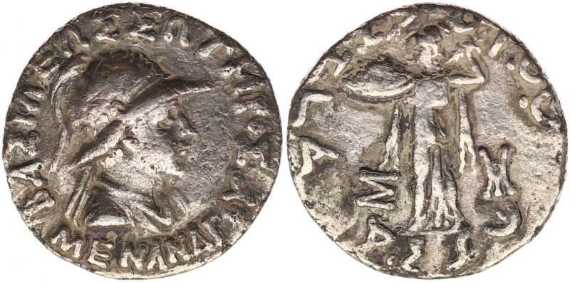 BAKTRIA, Indo-Greek Kingdom. Menander I Soter. Circa 155-130 BC. AR Tetradrachm ...
