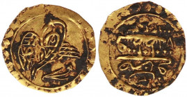 Mahmud II (AH 1223 - 1255 / AD 1808 - 1839).
Ottoman Empire.
 AV 1/4 Zeri Mahbub. First type. AH 1223, regnal year 2 (= AD 1810), Constantinople. Toug...