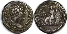 Römische Münzen, MÜNZEN DER RÖMISCHEN KAISERZEIT. Hadrianus, 117-138 n. Chr. AR Denar (3,28 g). Sehr schön