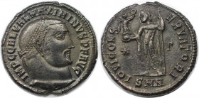 Römische Münzen, MÜNZEN DER RÖMISCHEN KAISERZEIT. Maximinus II. (309-313 n. Chr). Follis. (4.55 g. 21.5 mm) Vs.: IMP C GAL VAL MAXIMINVS PF AVG, Kopf ...