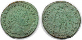 Römische Münzen, MÜNZEN DER RÖMISCHEN KAISERZEIT. Maximinus II. (310-313 n. Chr). Follis. (6.81 g. 24 mm) Vs.: GAL VAL MAXIMINVS PF AVG, Kopf mit Lorb...