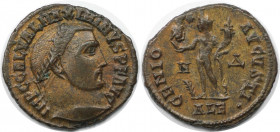Römische Münzen, MÜNZEN DER RÖMISCHEN KAISERZEIT. Maximinus II. (310-313 n. Chr). Follis. (4.32 g. 21.5 mm) Vs.: IMP C GAL VAL MAXIMINVS PF AVG, Kopf ...