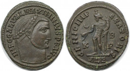 Römische Münzen, MÜNZEN DER RÖMISCHEN KAISERZEIT. Maximinus II. (310-313 n. Chr). Follis. (7.54 g. 25 mm) Vs.: IMP C GAL VAL MAXIMINVS PF AVG, Kopf mi...
