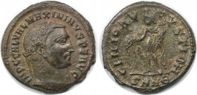 Römische Münzen, MÜNZEN DER RÖMISCHEN KAISERZEIT. Maximinus II. (310-313 n. Chr). Follis 310-311 n. Chr., Nicomedia. (6.87 g. 22 mm) Vs.: IMP C GAL VA...