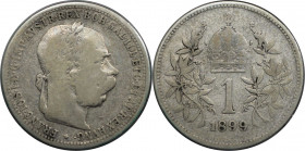 RDR – Habsburg – Österreich, RÖMISCH-DEUTSCHES REICH. Franz Joseph I. (1848-1916). 1 Krone 1899. Silber. KM 2804. Sehr schön