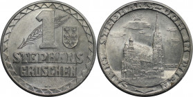 RDR – Habsburg – Österreich, REPUBLIK ÖSTERREICH. Wappen Niederösterreich. 1 Stephansgroschen 1935. Aluminium. Stempelglanz
