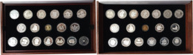 Deutsche Münzen und Medaillen ab 1945, Lots und Sammlungen Deutsche Münzen und Medaillen ab 1945. Set 36 Silbermedaillen. Vollständig 36 Medaillen Deu...