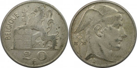 Europäische Münzen und Medaillen, Belgien / Belgium. Leopold III (1934-1950). 20 Francs 1950, Silber. Vorzüglich