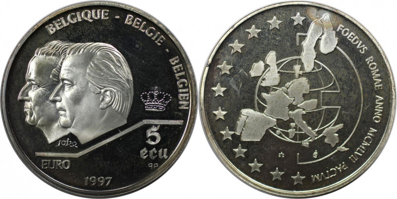 Europäische Münzen und Medaillen, Belgien / Belgium. 40 Jahre Römische Verträge ...