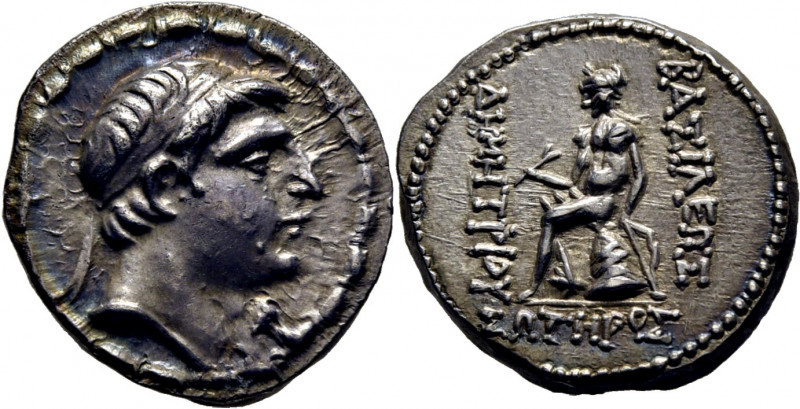 SELEUCIDA IMPERIO. Demetrio I Soter. Ectabana. Dracma ático. 162-150 a.C. Busto ...