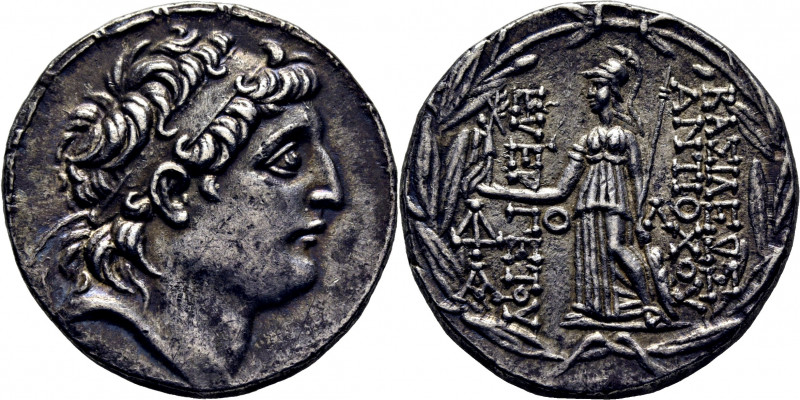 SELEUCIDA IMPERIO. Antíoco VII Sidetes. Tetradracma ático. 138-129 a.C. Cabeza d...
