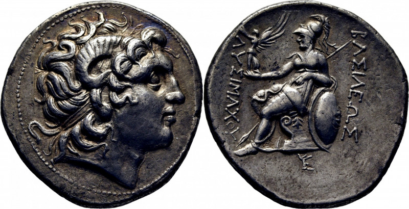 TRACIA. Lisímaco. Tetradracma eubeo-ático. 297-281 a.C. Cabeza de Alejandro III ...