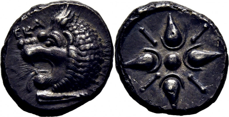 CARIA. Satrapía de Hecatomnos de Mylasa. Dracma ático. 395-377 a.C. Cabeza de le...
