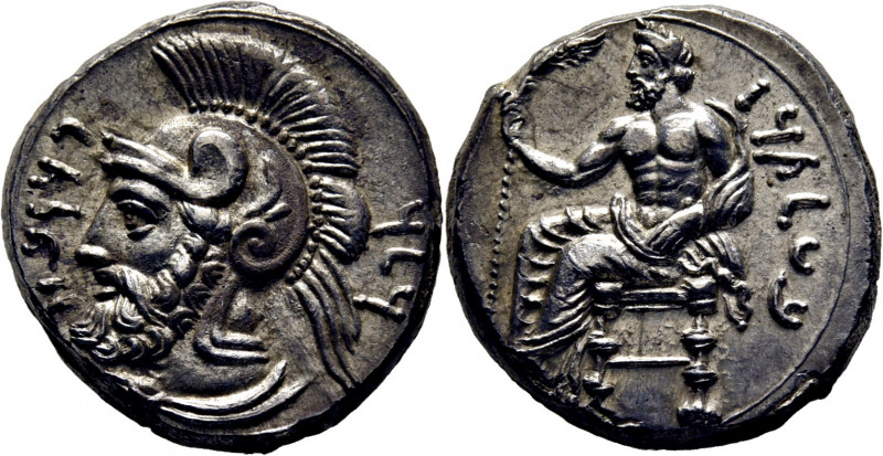 CILICIA-TARSOS. Satrapía de Farmabace. Tarsos. Estátera pérsica. 379-374 a.C. Ba...
