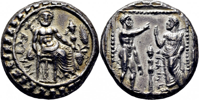 CILICIA-TARSOS. Satrapía de Datames. Tarsos. Estátera pérsica. 378-362 a.C. Baal...