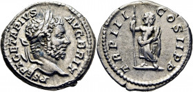 Geta. Denario. Acuñación centrada. Buen anverso