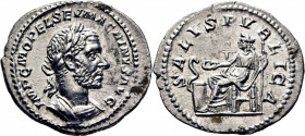 Macrino. Denario. Prácticamente SC. Estupenda. Muy buen reverso. Muy atractiva