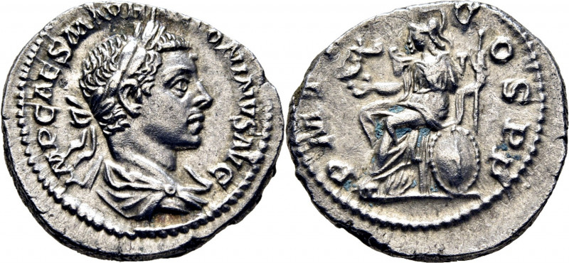 ROMA IMPERIO. Heliogábalo. Denario. 218. Busto laureado revestido a derecha. Rom...