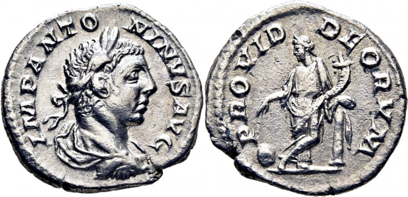 ROMA IMPERIO. Heliogábalo. Denario. 219-220. Busto laureado revestido a derecha....