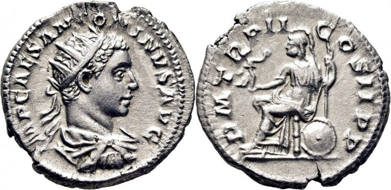 ROMA IMPERIO. Heliogábalo. Antoniniano. 218. Busto radiado revestido a derecha. ...