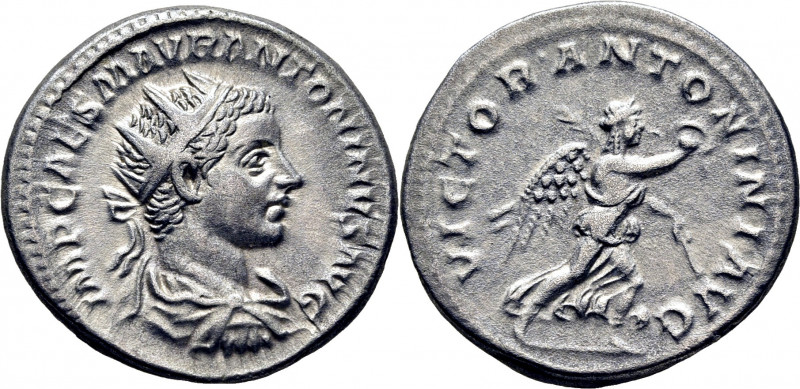 ROMA IMPERIO. Heliogábalo. Antoniniano. 218. Busto radiado revestido a derecha. ...